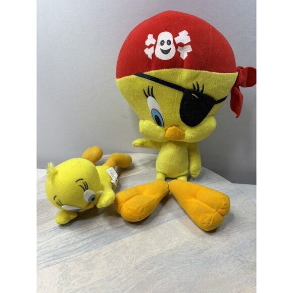 Nanco Other - Tweety Bird Plush Pirate Looney Tunes Warner Brothers See Pics Damage